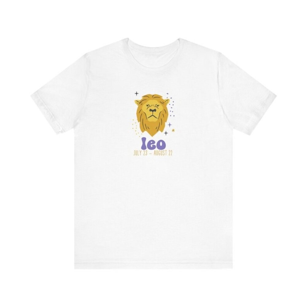 LEO Zodiac Unisex Jersey Short Sleeve Tee, Witchy, Celestial Gifts 1